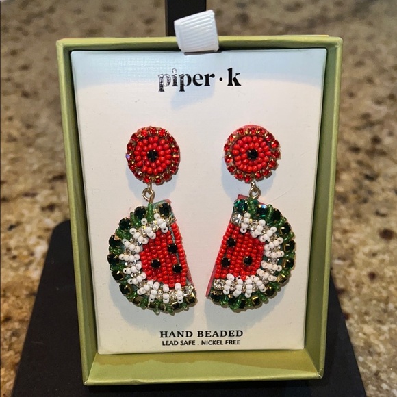 Piper K 🍉 Watermelon Earrings - Picture 1 of 5